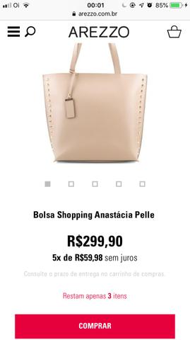 Bolsa Arezzo Shopping Anastácia pelle - Foto 6