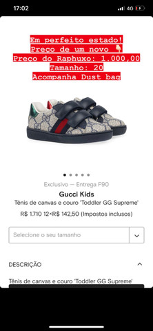 tenis gucci infantil feminino