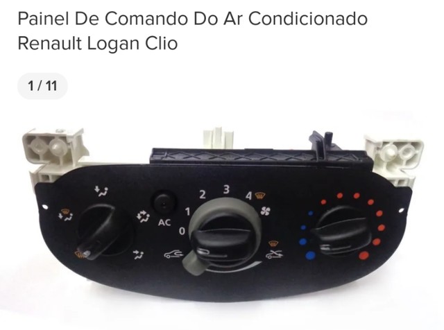Chave Comando Ar Condicionado Renault Logan Clio Sandero Original