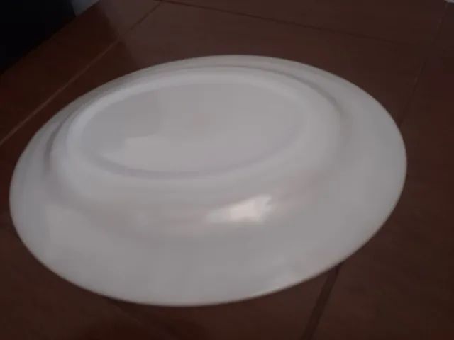 travessa antiga oval porcelana branca - Foto 2