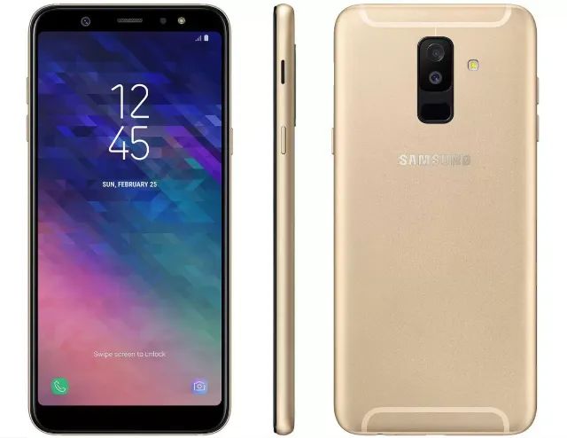 Smartphone Samsung Galaxy A6+ 64GB Dourado - Usado
