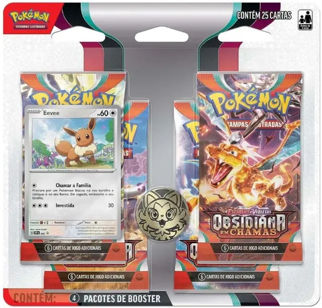 Pacote Booster Pokemon Tcg Original Copag 6 Cartas Preço Top