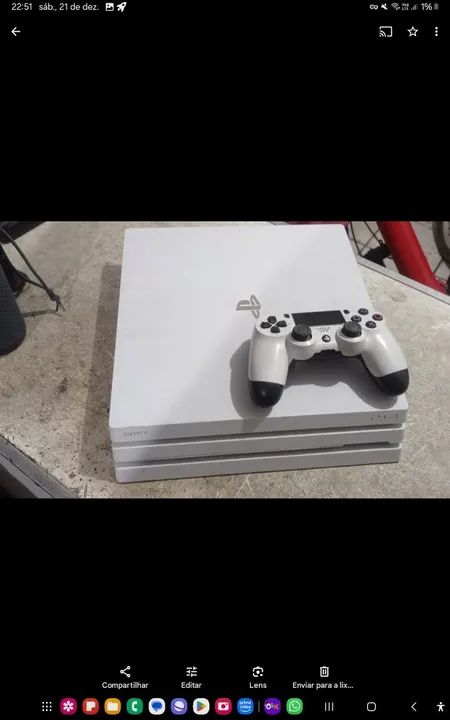 Playstation 4 pro Branco + Jogo Horizon Zero Dawn - Foto 3