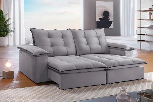 Sofá import com molas ensacadas e espiral!! T1190m
