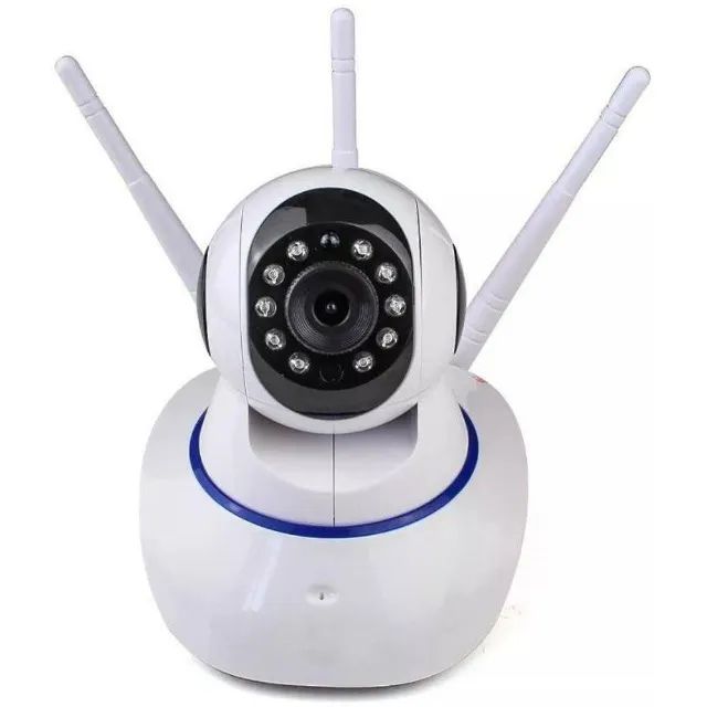 Camera De Segurança Com 3 Antena Wifi Ip 1080p App