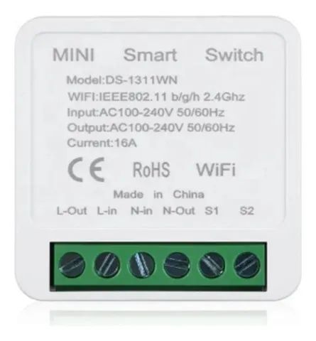 Mini Interruptor Wifi Inteligente Automação 16a Alexa Tuya - Foto 4