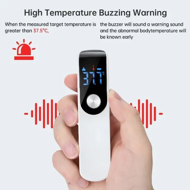 Termômetro digital infravermelho sem contato, medidor de temperatura para bebês e adultos - Foto 5