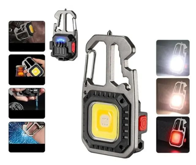 Super Promoção!!! Mini Lanterna Multifuncional!!! Chave De Fenda Chaveiro Abridor E Mais!!