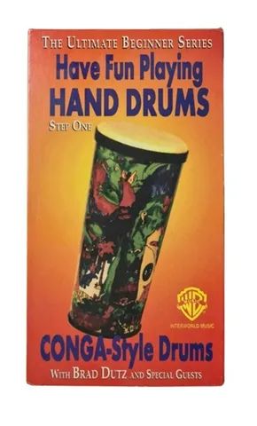 Para amantes da Percussão: Fita Vhs Have Fun Playing Hand Drums Conga Style vídeo aula