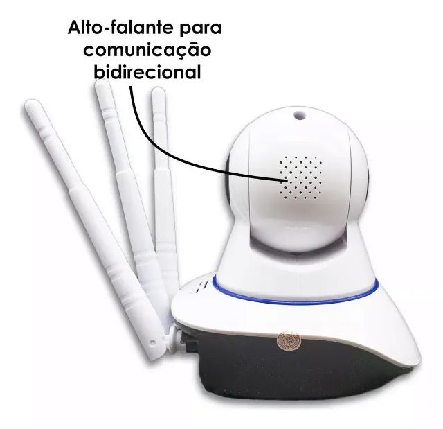 Camera De Segurança Com 3 Antena Wifi Ip 1080p App - Foto 5