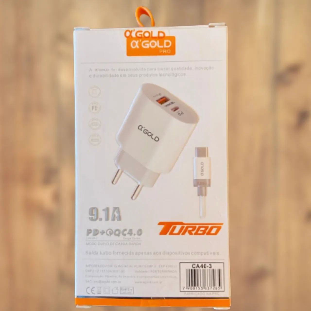 CARREGADOR TURBO TIPO C 40W