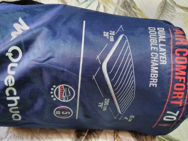 Colchão  Inflável  Quechua - Air  Confort 70 - Dual Layer/Double Chambre. - Foto 4