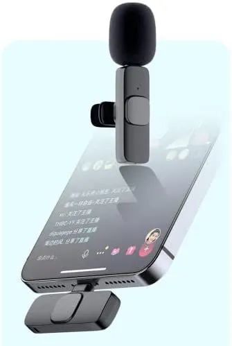 Microfone Lapela Wireless Sem Fio Para iPhone iPad Lightning - Foto 2