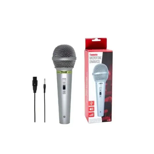 Microfone Dinamico Profissional Com Fio Mt-1018 Tomate - Foto 2