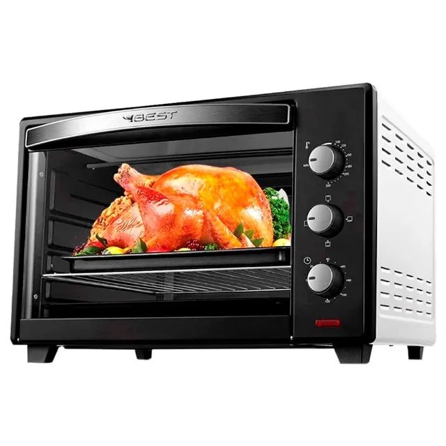 FORNO ELETRICO 66 LITROS PRETO/BRANCO 220V