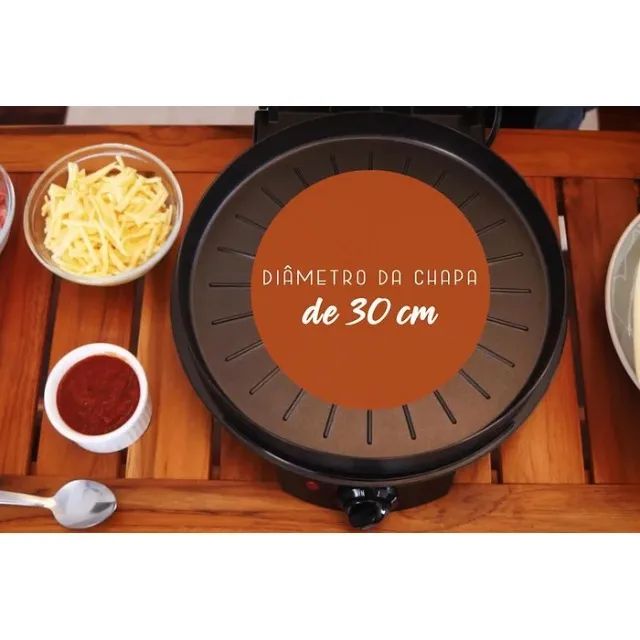 Grill Dual Britania 30cm Redonda assa Pizza , grelha Carnes e vegetais - Foto 6