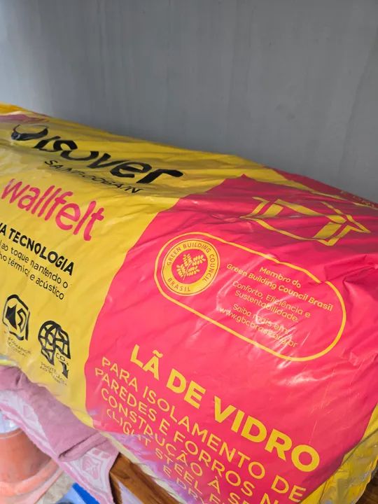 Lã de vidro para isolamento térmico e acústico - Foto 4