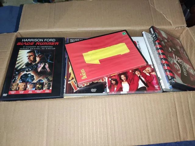 Lote com 100 dvds originais filmes e musicais