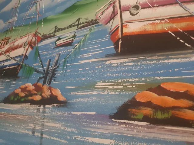 Quadro barcos da ilha - Foto 2
