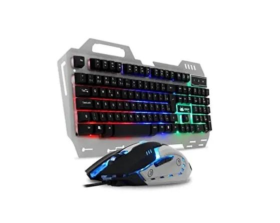 Kit teclado e mouse gamer RGB