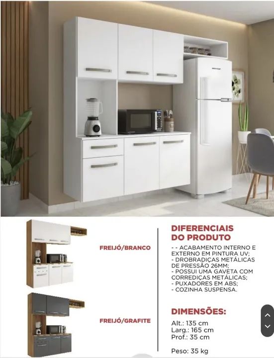 Cozinha completa compacta 