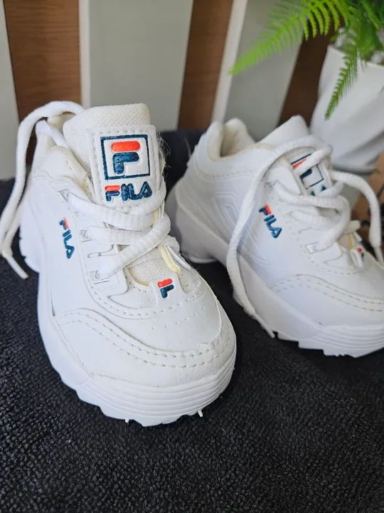 Tênis Fila Infantil Branco - Foto 3