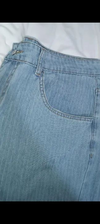 Calça Jeans Larga Azul