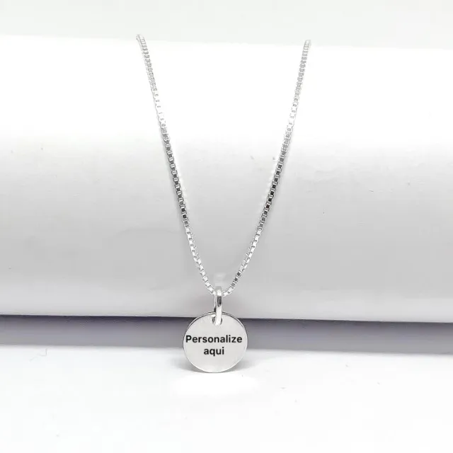 Colar personalizado de prata 925 legítima.