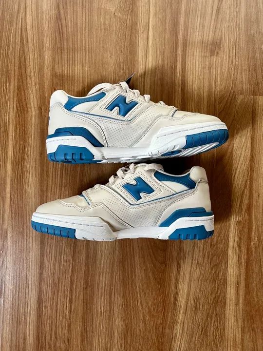 Tênis New Balance 550 - Branco e Azul - Foto 3