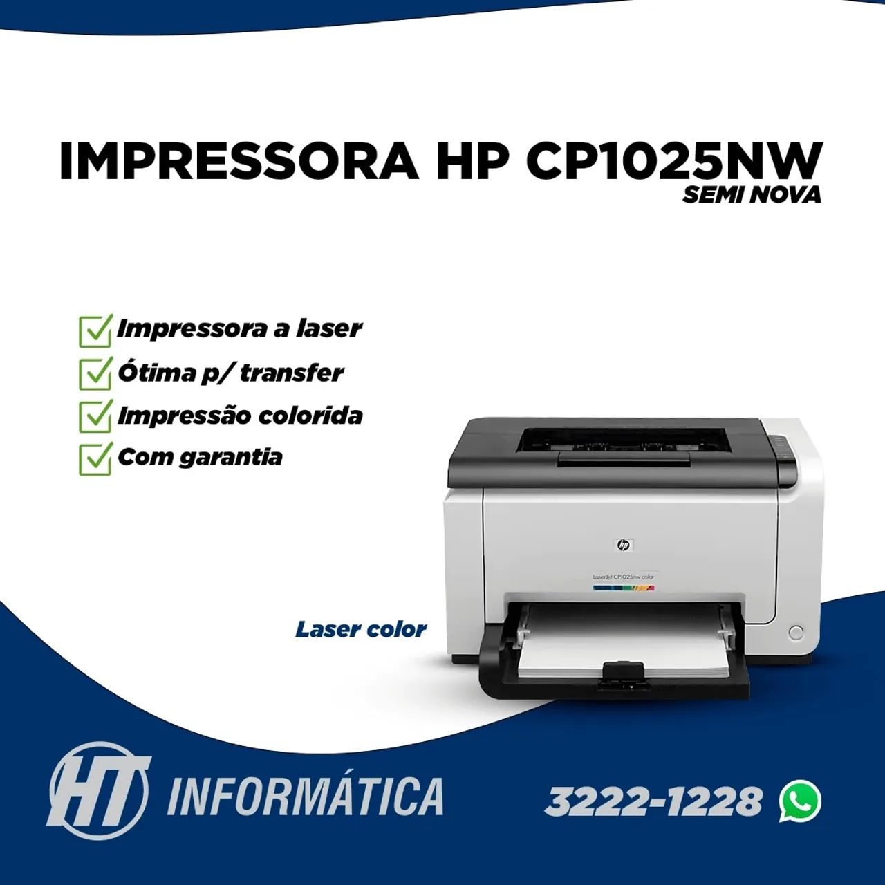 Impressora HP LaserJet CP1025 Color