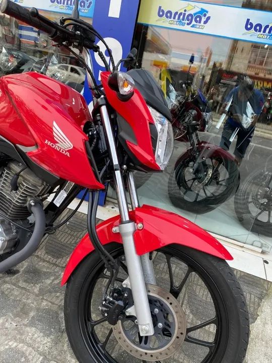 Honda Cg Fan 160 Flex 2024 Vermelha Único Dono - Foto 4