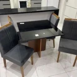Sala de Jantar 1,20m com 4 Cadeiras Londres tt43 - Foto 5