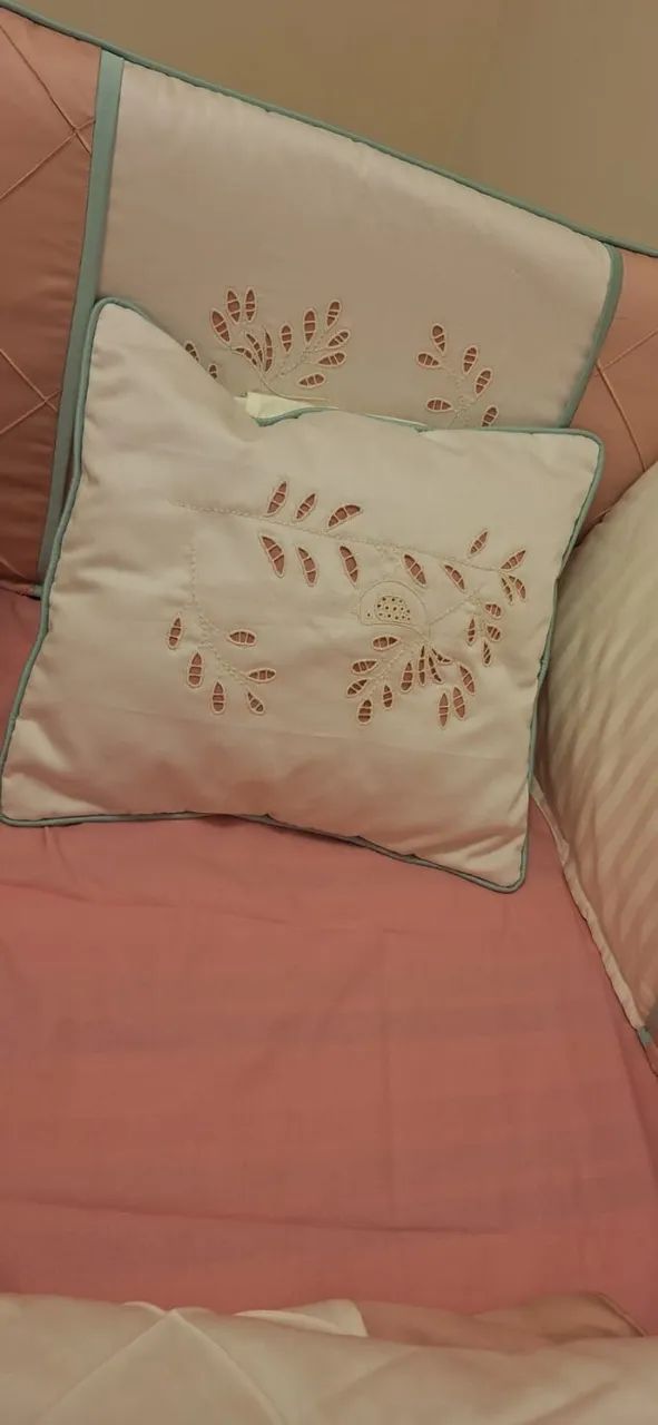 Kit berço 6 peças menina NOVO - Foto 6