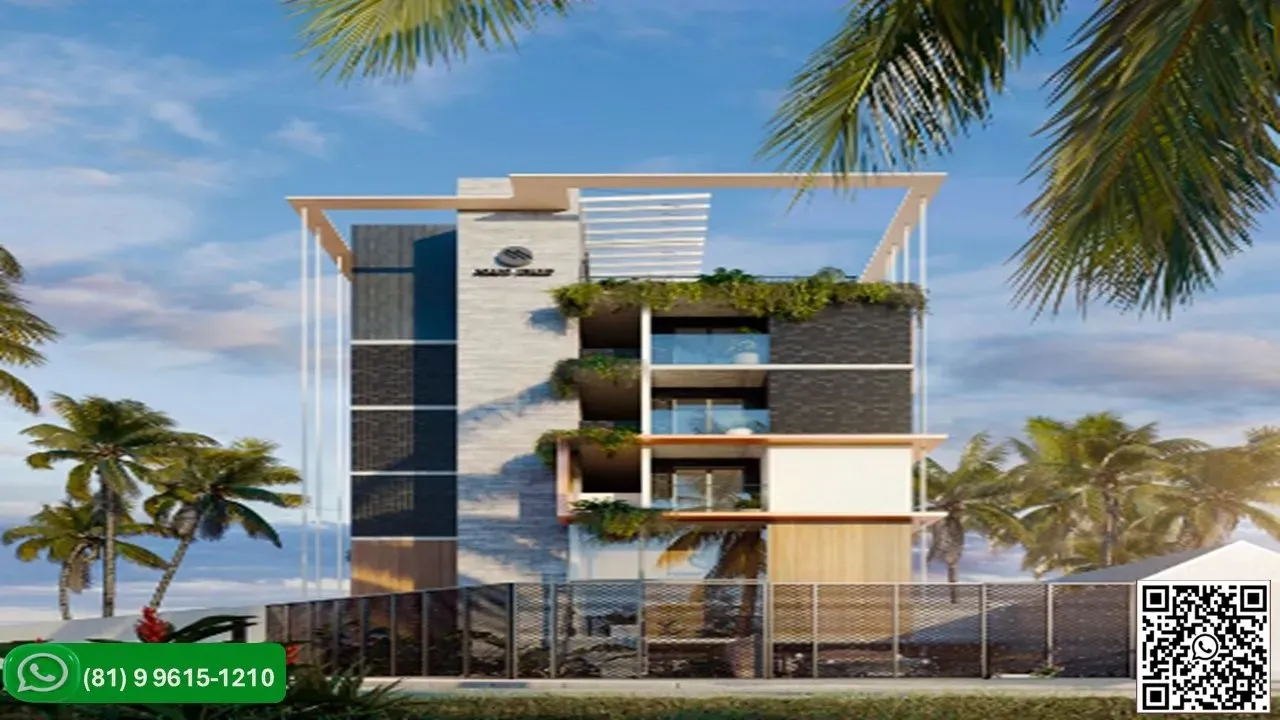 PORTO DE GALINHAS - 24 m² sendo 1 qto, com varanda a 100m das piscinas naturais e do centr