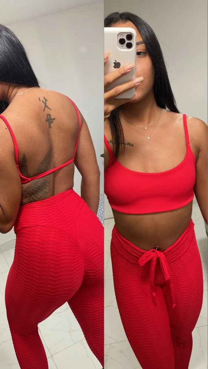 Roupa Fitness legging e top