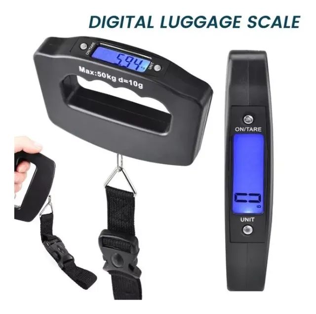Balança Digital 50kg Bagagem Mala Portátil De Mão Eletrônica - Foto 4