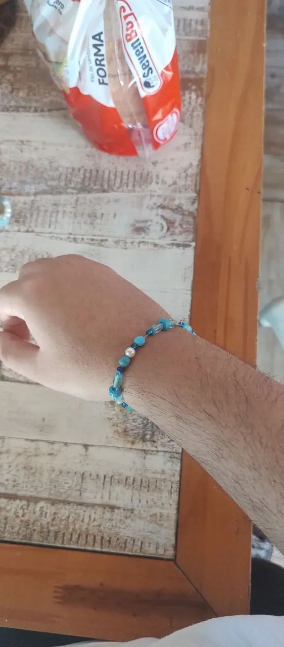 Conjunto de Pulseiras de miçangas coloridas - Foto 3