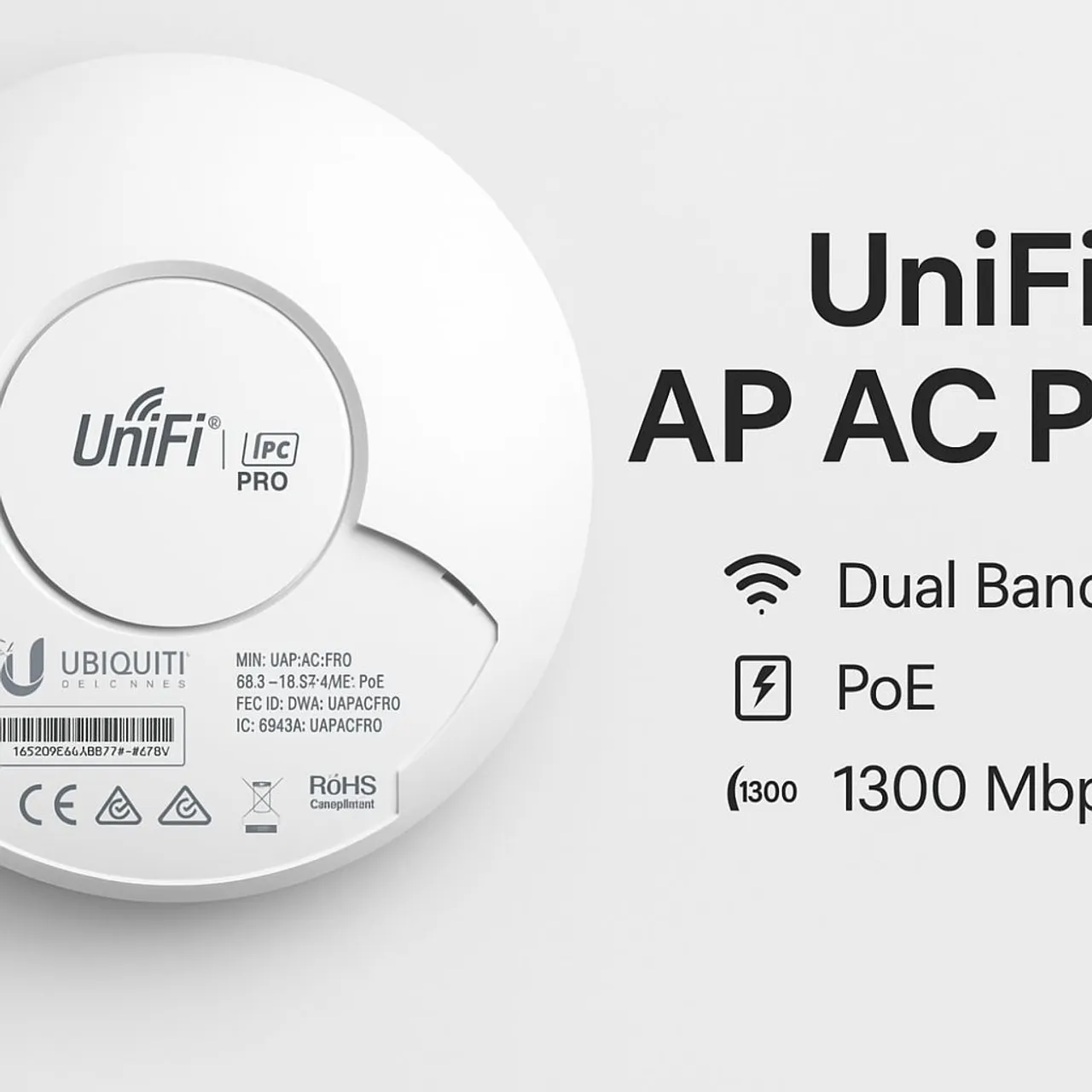 UniFi AP AC Pro - Sem Fonte (PoE)