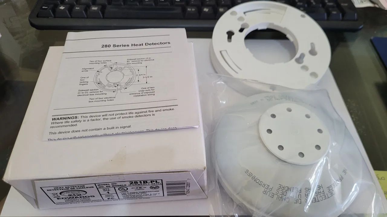 Detector de calor SIGA-281B-PL novos na caixa