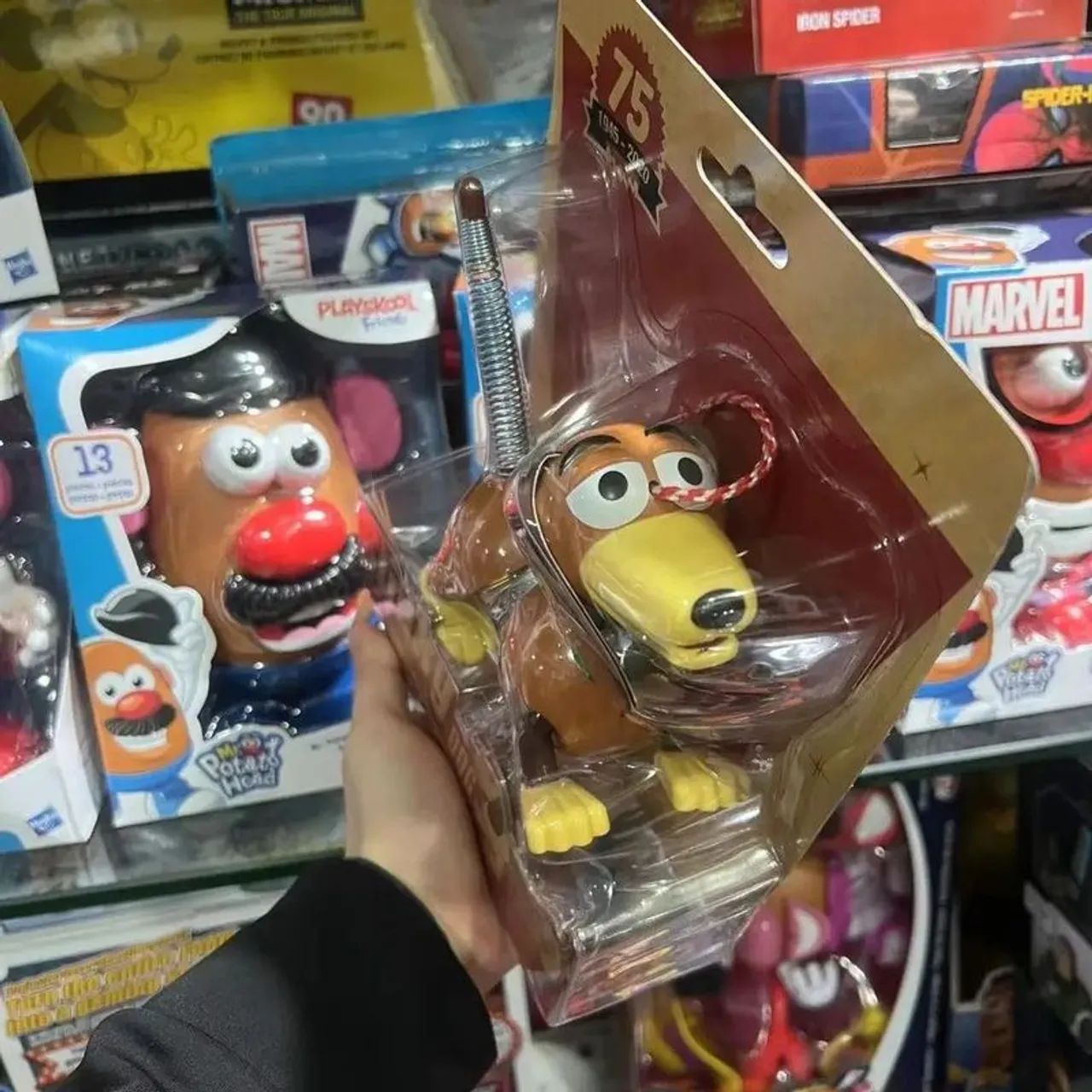 Boneco o toy story Slinky amigo do Woody buzz Jessie rex bala no alvo Sr cabeça de batata - Foto 2