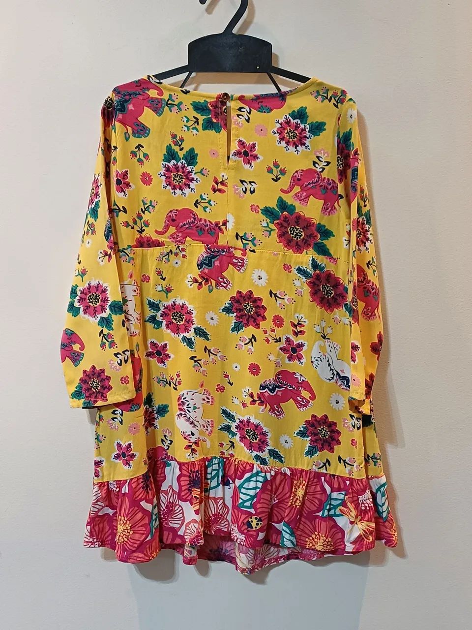 Vestido Infantil Puc Floral Amarelo - Foto 2