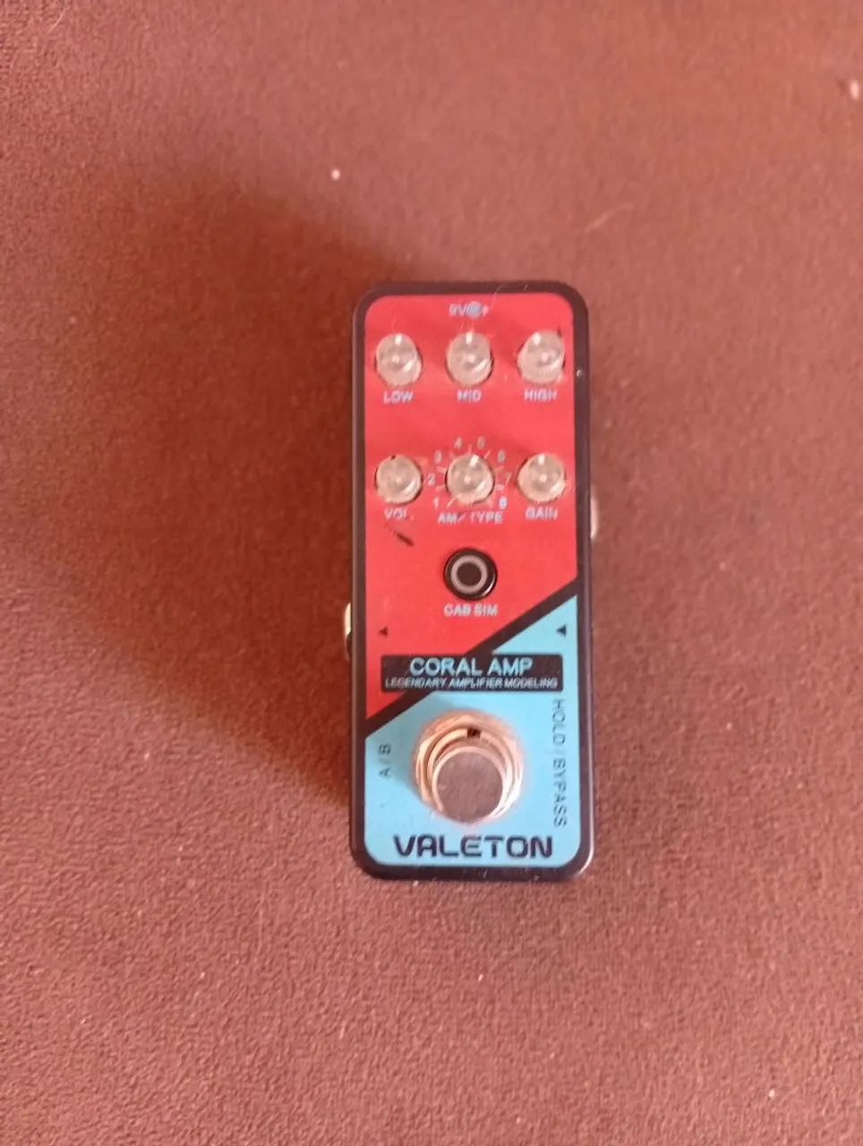 Pedal Valeton Coral Amp - Legendary Amplifier Modeling