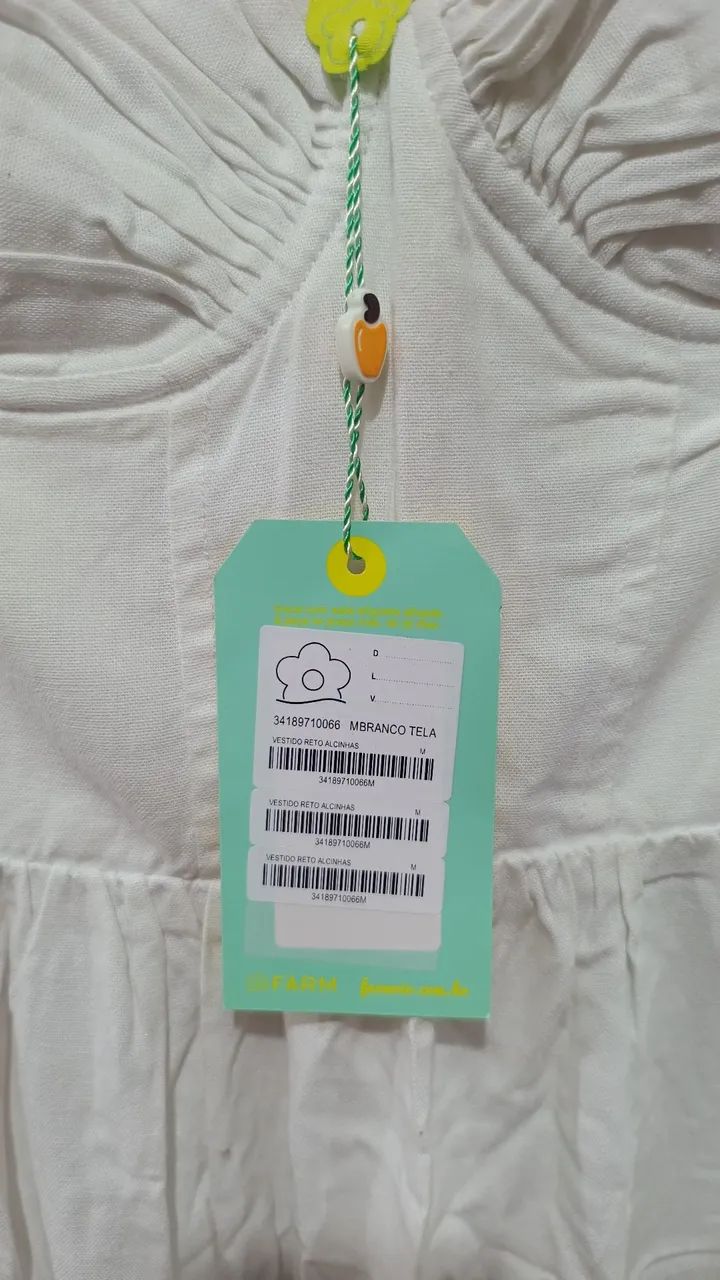 Vestido Farm longo branco - Foto 4