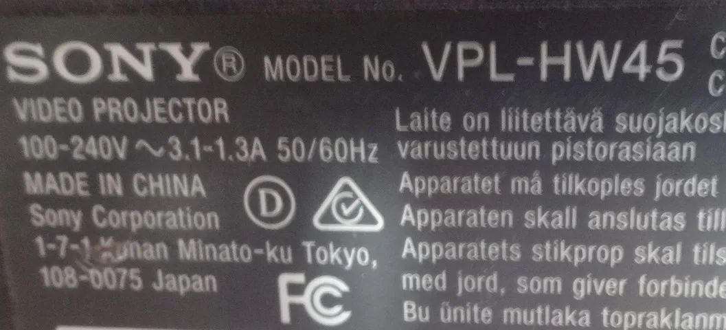 Projetor Sony HW-45 FULL HD (SEM LAMPADA) - Foto 2