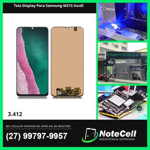 Tela Display Para Samsung M21S Incell- Instalação Expressa Em 30 Minutos!