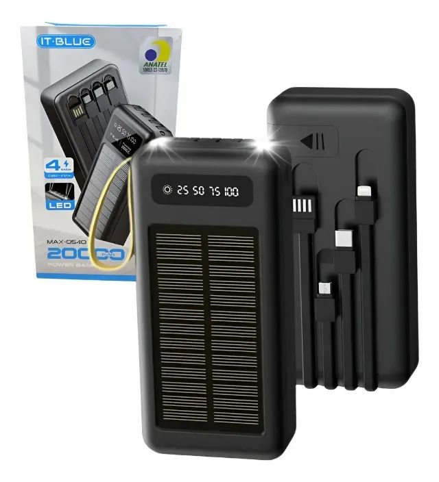 Carregador Portátil 20000mah Power Bank (Jk Eletrônicos Qualidade e Honestidade)