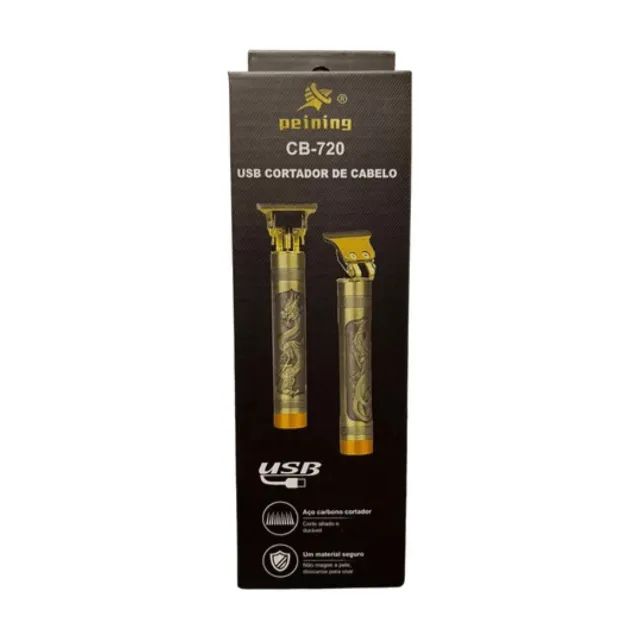 Máquina de Acabamento Cortador de Cabelo USB - Peining   cod: 4059 - Foto 4