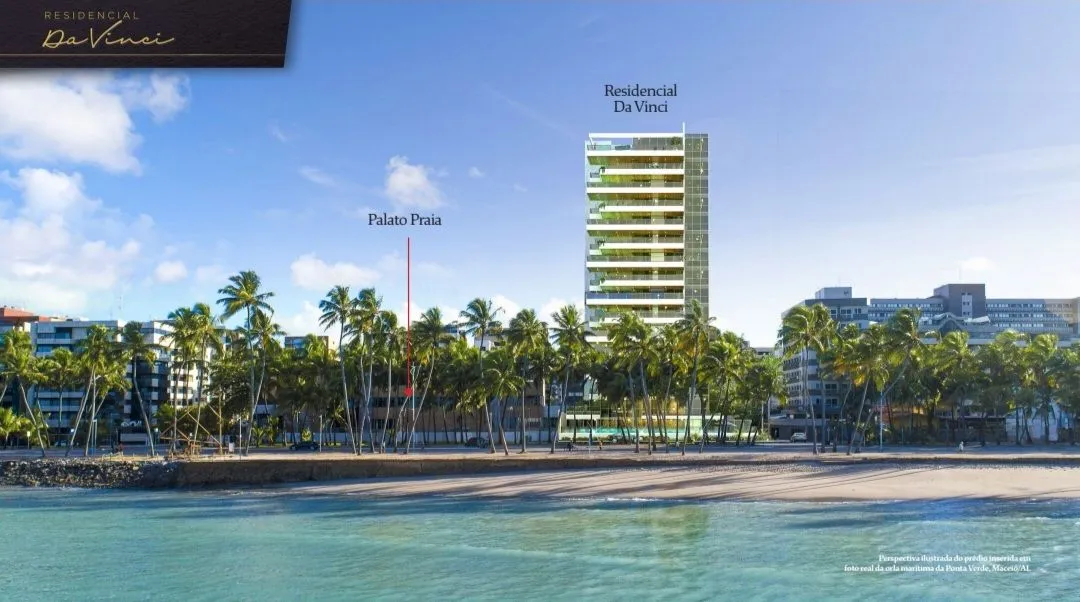 Da Vinci piscina e louge na mega varanda de 100m2 na Ponta Verde Maceió-AL