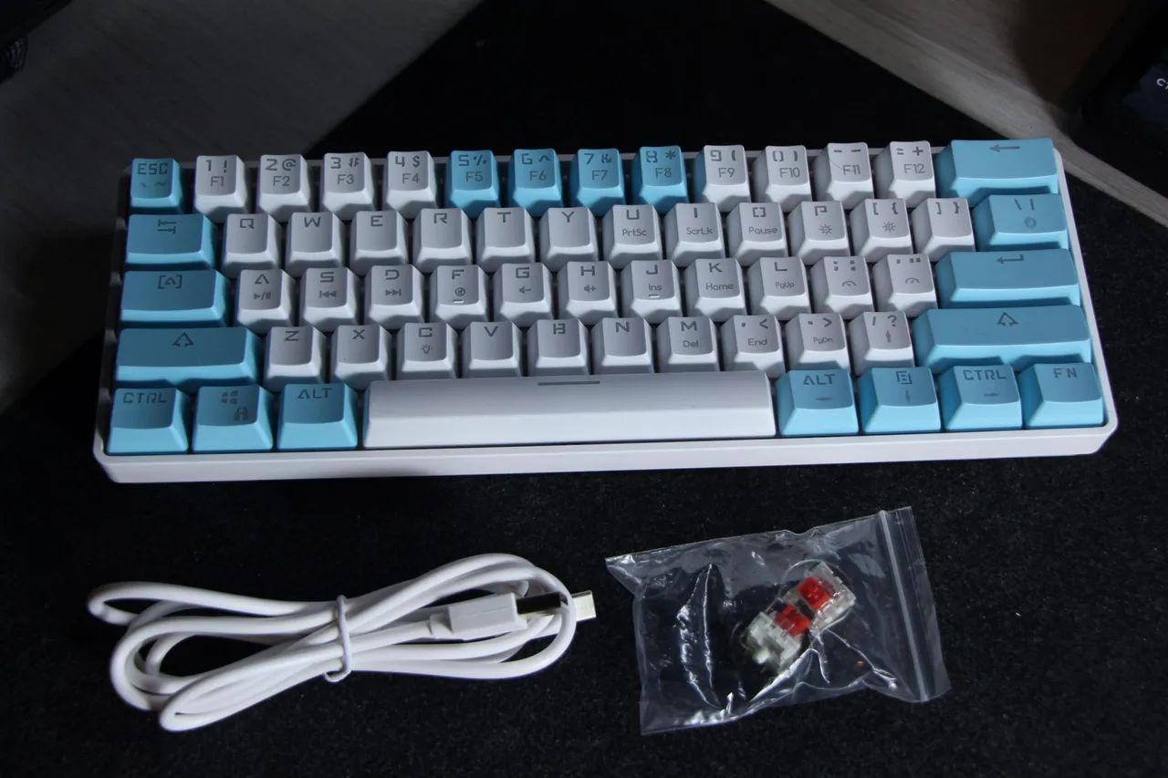 Teclado Mecânico Gamer 60% Mucai mk61 (Novo) - Foto 5