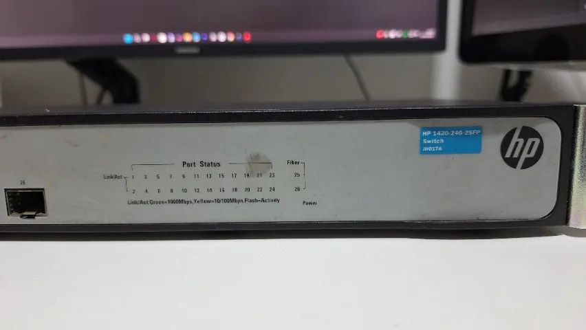 Kit 2 Switch HP 24 Portas Giga + 2SF - (Pode comprar unitário) - Foto 2
